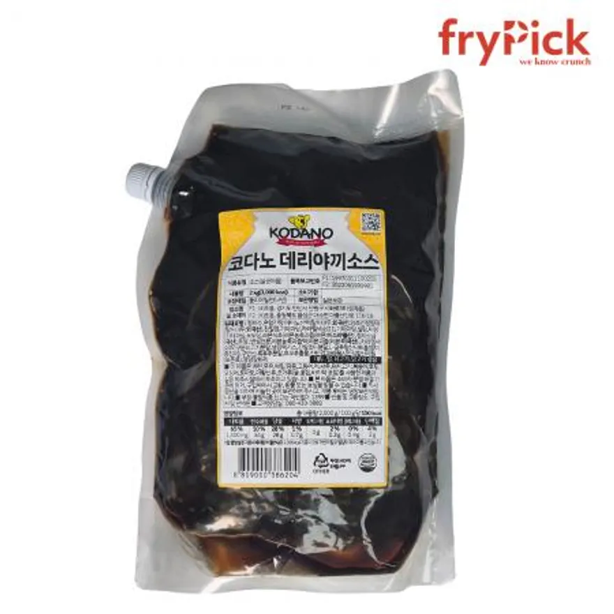 코다노 데리야끼 소스 2kg 닭꼬치 덮밥 소스 대용량 식당 급식용 이미지