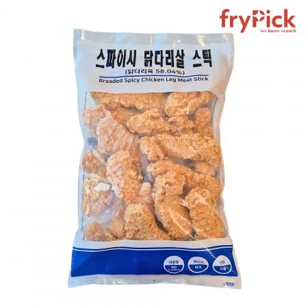 스파이시 닭다리살 스틱1kg 치킨덴더 치킨샐러드 순살치킨