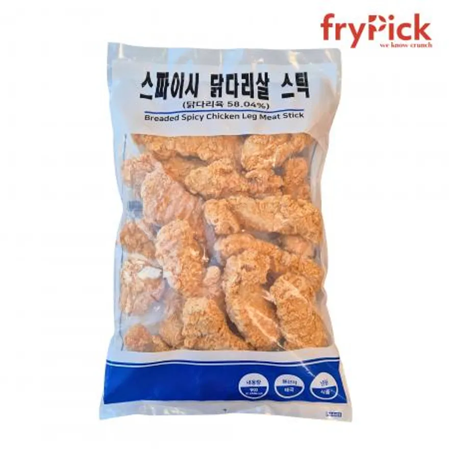 스파이시 닭다리살 스틱1kg 치킨덴더 치킨샐러드 순살치킨 이미지