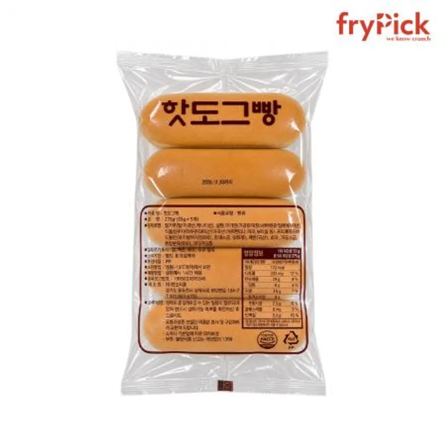창조식품 핫도그빵 275g 이미지