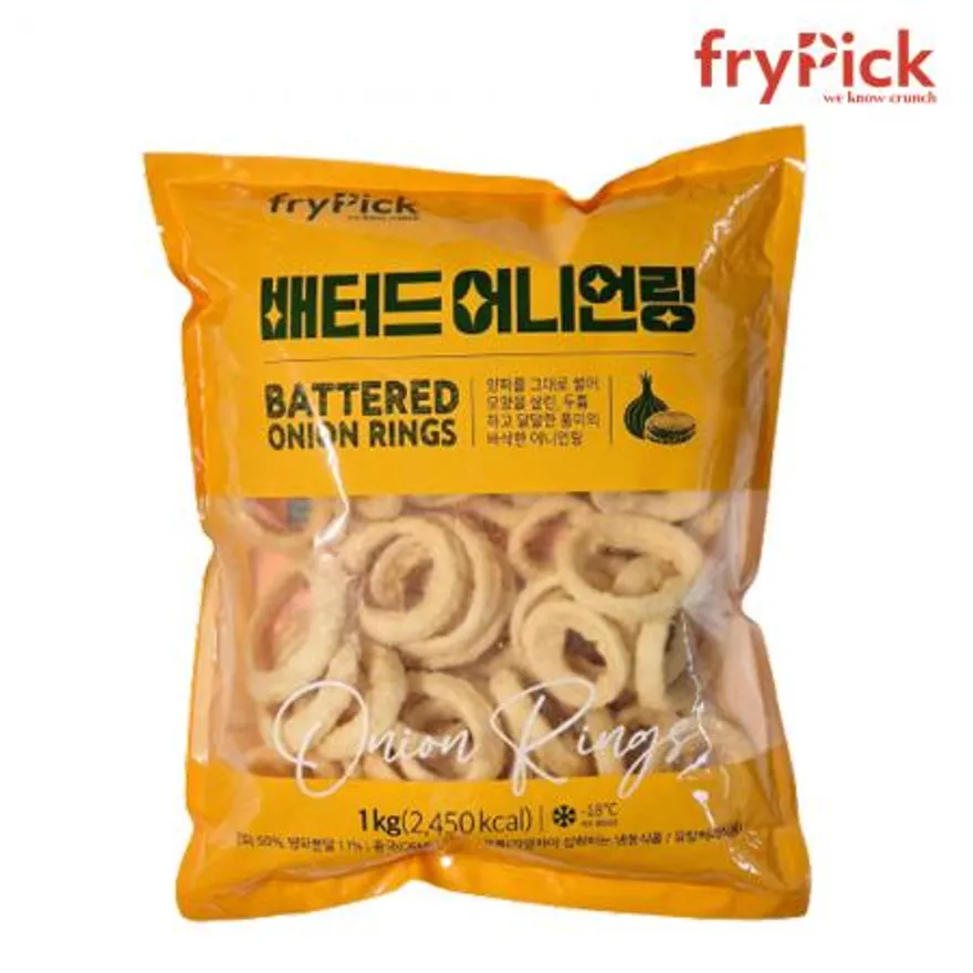 리얼 어니언링 배터드 양파링 1kg 프라이픽 1개 이미지