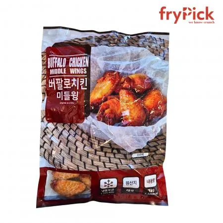 버팔로윙 냉동 1kg 업소용 매콤한 핫윙 맥주안주 간식 이미지