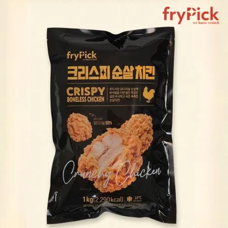 프라이픽 크리스피 치킨 1kg 닭다리살 순살 가라아게