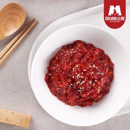 [마녀바스켓] 밥도둑 비빔 오징어젓갈 500g 이미지
