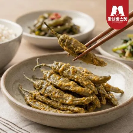 [마녀바스켓] 별미반찬 구수한 된장고추 500g 이미지
