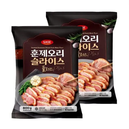 사세 훈제오리 슬라이스 800g 2개