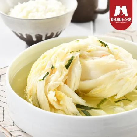 [마녀바스켓] 담백하고 시원한 맑은 용김치 백김치 10kg 이미지