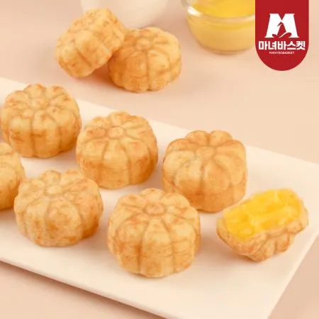 [마녀바스켓] 추억의 간식 국화빵(슈크림) 500g (20개입) 이미지