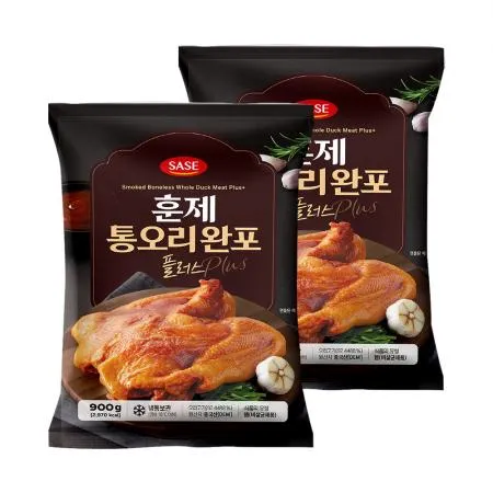 사세 훈제통오리 완포 900g 2개