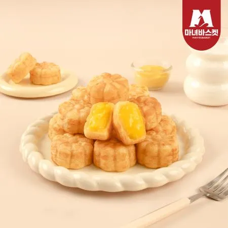 [마녀바스켓] 추억의 간식 국화빵(슈크림) 500g (20개입)