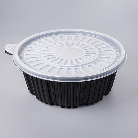 [오늘도착] [BFP]220파이 일회용 탕용기 소(흑색) 200개 세트[몸통+뚜껑]