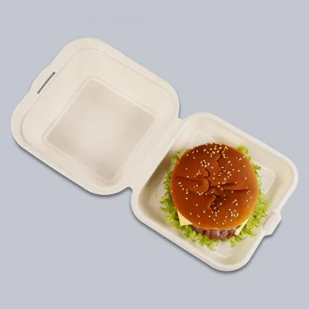 [오늘도착] 펄프 햄버거용기 CN B-003 크라프트 500개 이미지