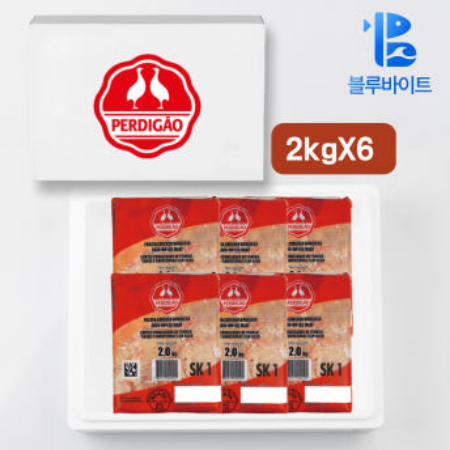 닭정육 페르디가오 닭다리살 뼈없는 순살 브라질산 냉동 12kg(2kg x 6ea), 1개