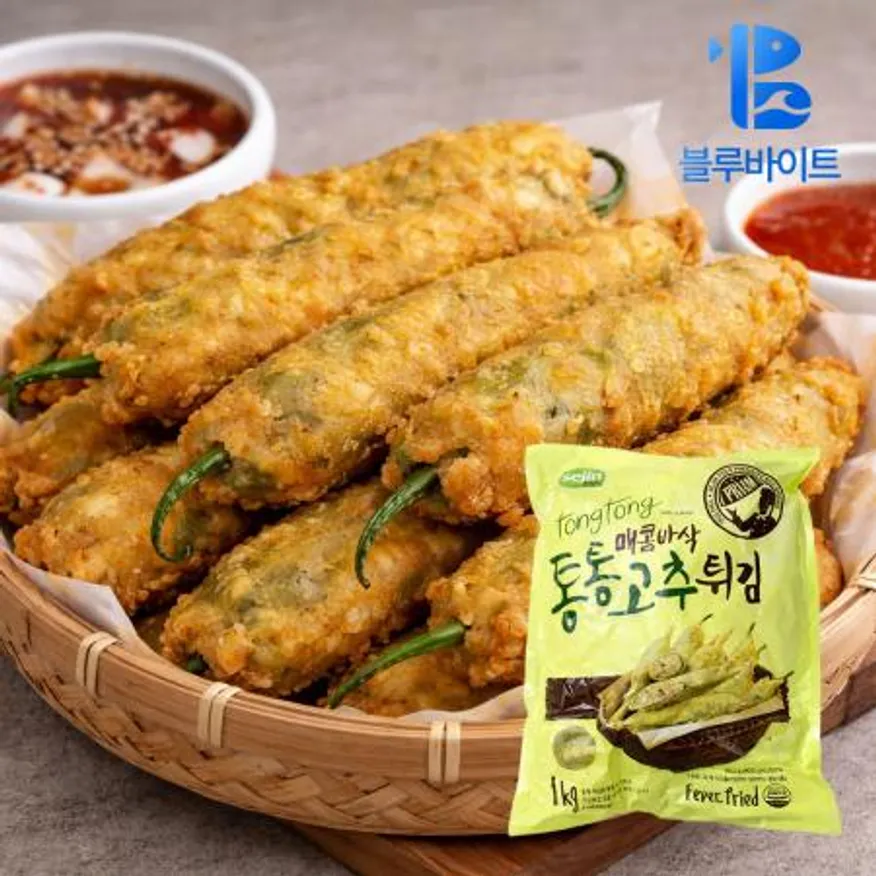 세진 통통 고추 튀김 1kg 분식 업소용 대용량 이미지