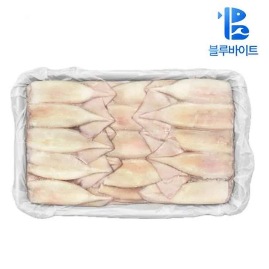 냉동 손질오징어 10kg 몸통 튜브 포크 내장제거 오징어 M사이즈 120/150 이미지