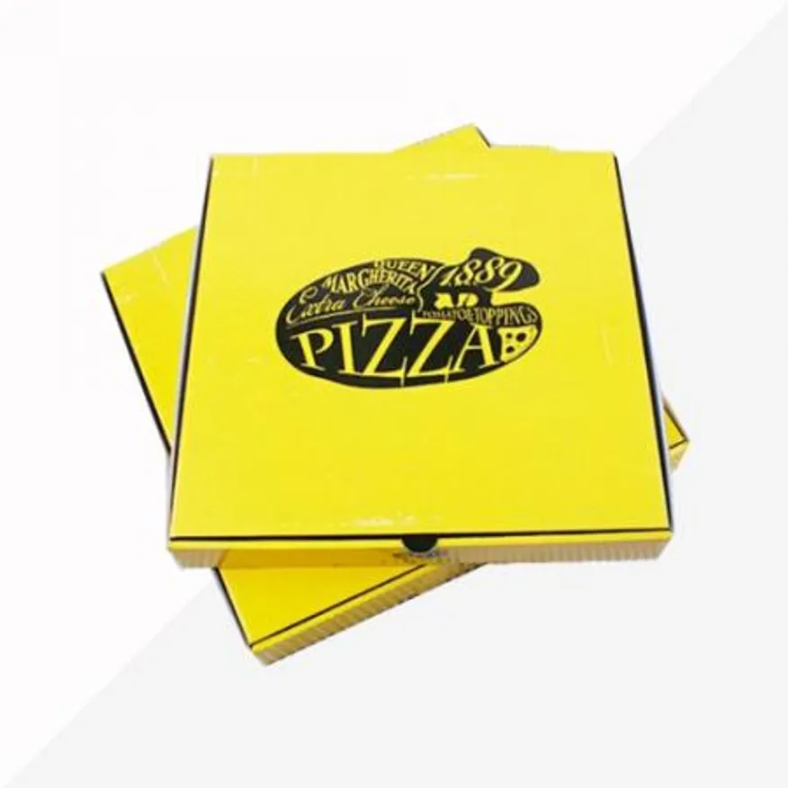 피자박스 옐로우 320mm 12인치 100매 이미지