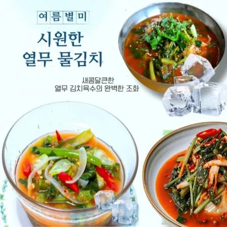 국내산 열무물김치450gx 10개