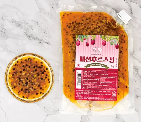 카페 에이드 디저트 후식 음료 베이스 패션후르츠청 1kg 1팩