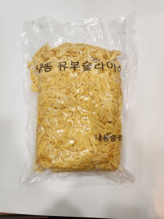 김밥용 유부슬라이스 2kg 1팩