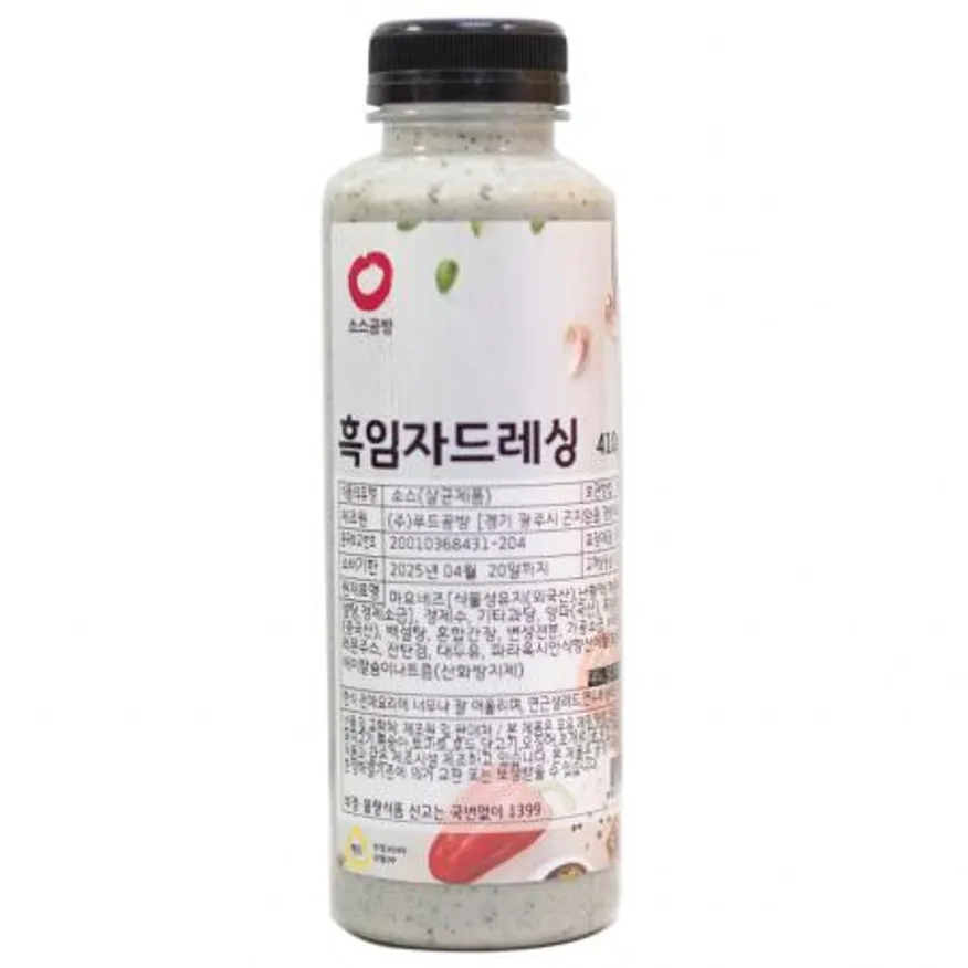 푸드공방 소스공방 흑임자 드레싱(P) (410g) 이미지