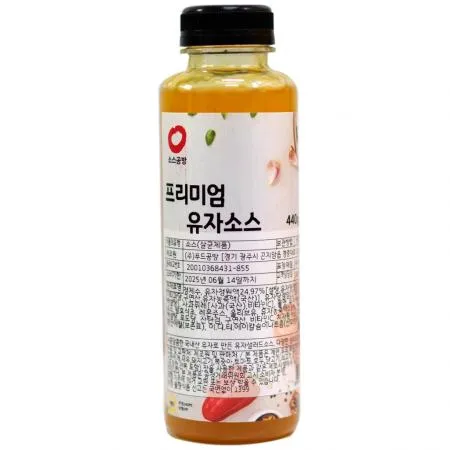 푸드공방 소스공방 프리미엄유자 소스(P) (440g)