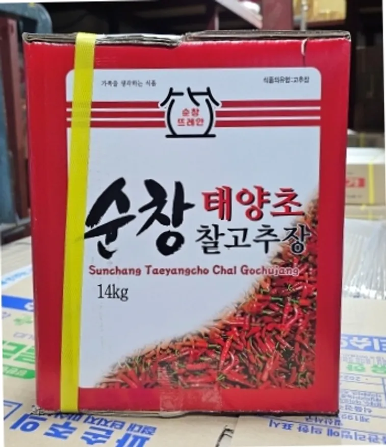 순창 뜨레안 태양초 찰고추장 14kg 이미지