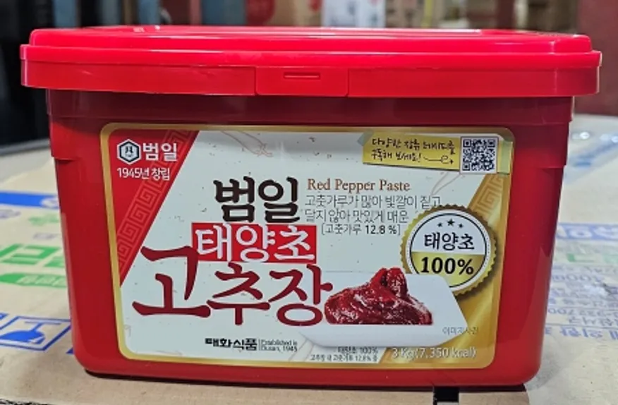 범일 태양초 고추장 3kg(4개 1Box) 이미지