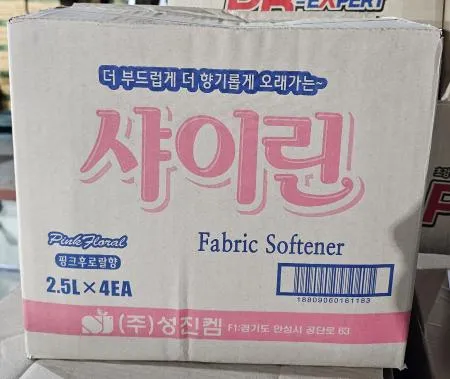 샤이린 섬유유연제 핑크후로랄향 2.5L*4EA