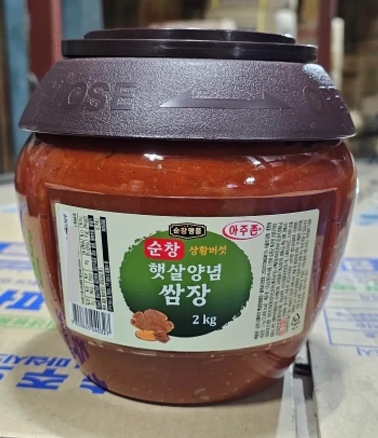 순창 아주존 상황버섯 햇살 양념쌈장 2kg(6개 1Box) 이미지