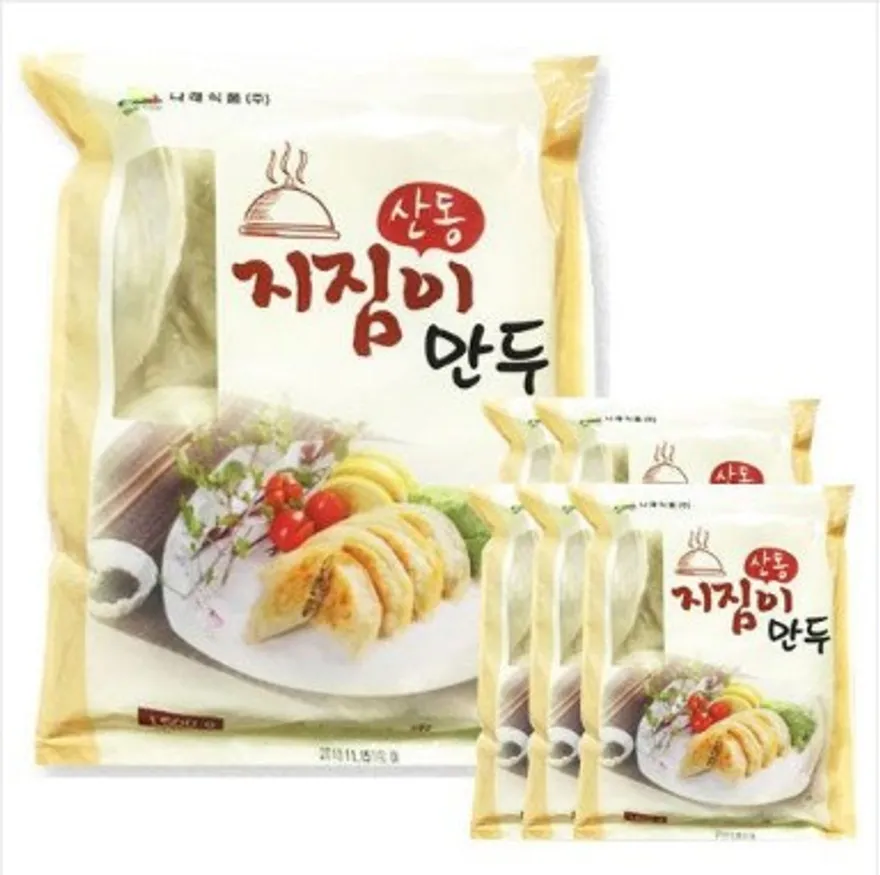나래식품 산동 지짐이만두 1.5kg 1박스(6개) 고소한맛 이미지