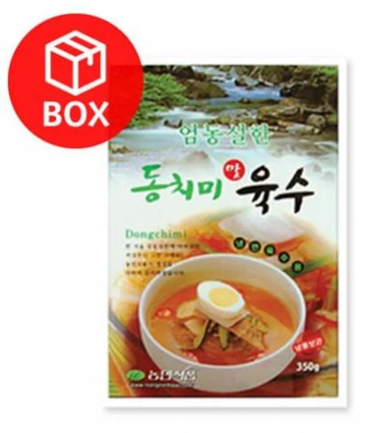 농민식품 동치미육수 350g 1박스 30개입 업소용 식당용 동치미냉면육수 1인분냉면육수 이미지