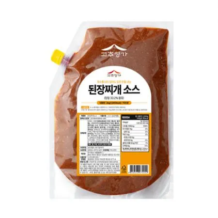 된장찌개소스 2kg 고추명가 된장찌개양념 대용량 업소용