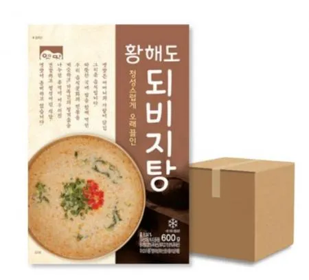 고향식품 옛맛 황해도되비지탕 600g 1박스 25개입