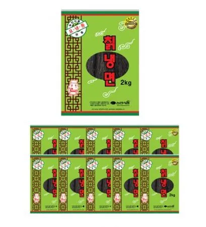농민식품 칡냉면 2kg 1박스 10개입 업소용 칡냉면사리 냉면사리