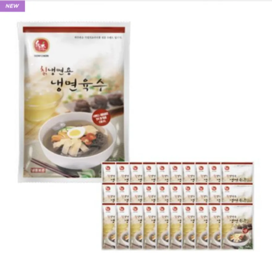 교동 하우촌 칡냉면육수 330g 1박스 30개입 업소용 냉면육수 칡육수 1인분육수 이미지