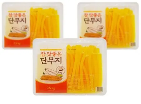 하진식품 참맛좋은 김밥용단무지 2.5kg 1박스 4개