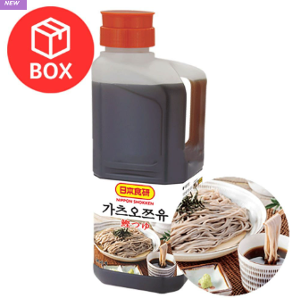 ❤️무료배송❤️  일본 쇼켄 가츠오쯔유 일식 업소용 냉모밀 메밀소바 쯔유 2kg 1박스 6개입