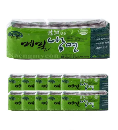 뉴마포 메밀냉면 2kg 1박스 10개입 업소용 식당용 메밀냉면사리
