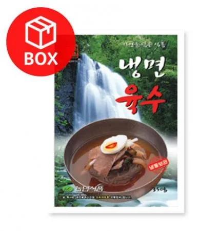 농민식품 냉면육수 350g 1박스 30개입 업소용 식당용 냉면맛집 1인분냉면육수