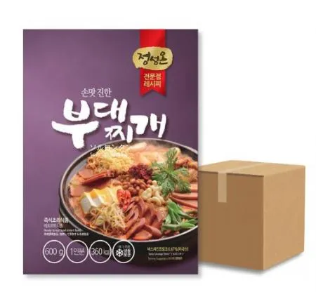  ❤️무료배송❤️ 초원식품 정성온 부대찌개 600g 1박스 25개입 이미지