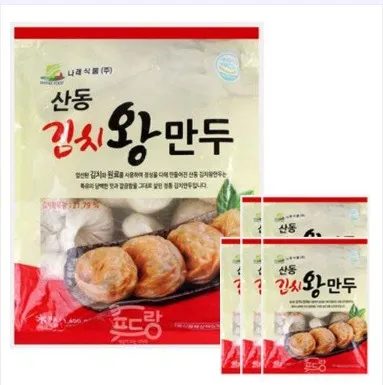 나래식품 산동 김치왕만두 1.4kg 1박스(6개) 칼칼하고 담백한