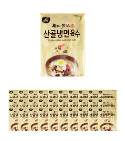  뉴마포 산골냉면육수 350g 1박스 30개입 업소용 1인분 냉면육수 물냉면육수