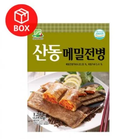 나래식품 산동 메밀전병 1.2kg 1박스(8개) 담백하고 고소한