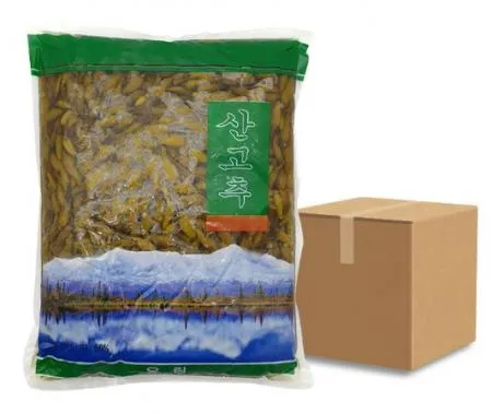 두우리 산고추 4kg 4개 1박스 업소용 식당용 산고추절임 고추장아찌 매콤한맛 