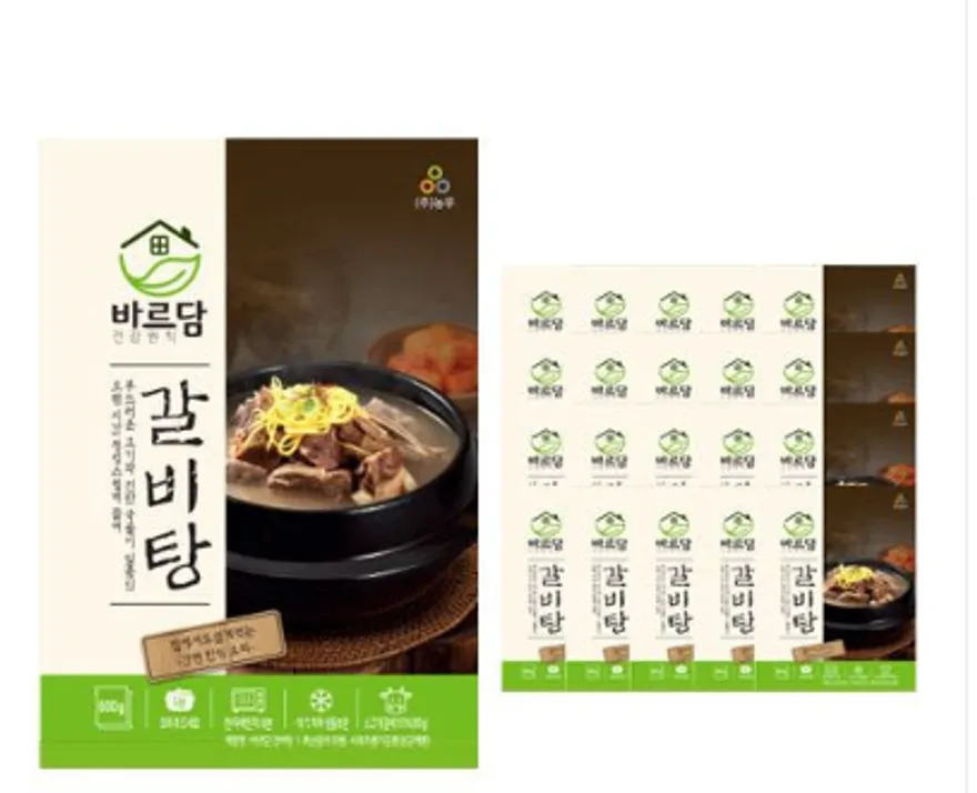 농우 바르담 소갈비탕 600g 1박스 20개입 이미지