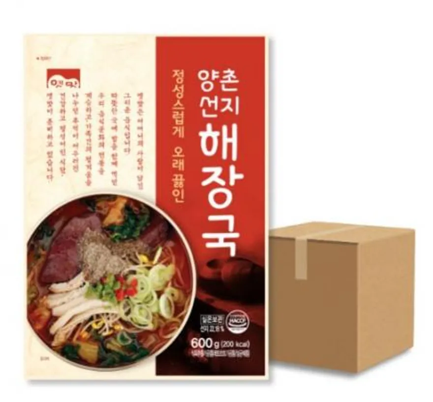 고향식품 옛맛 양촌선지해장국 600g 1박스 25개입 이미지
