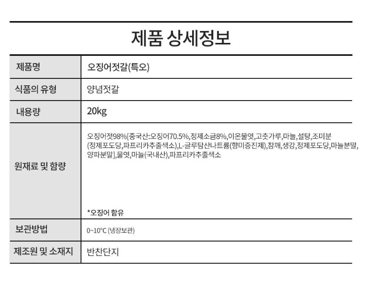 상품정보제공고시