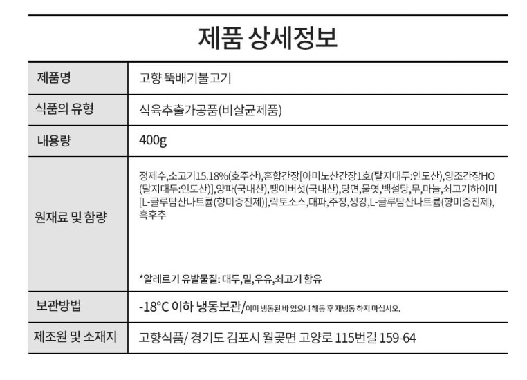 상품정보제공고시