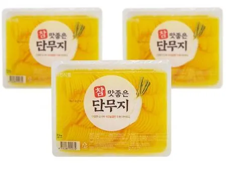 하진식품 참맛좋은 반달단무지 업소용단무지 중국집단무지 2.5kg 1박스 4개입