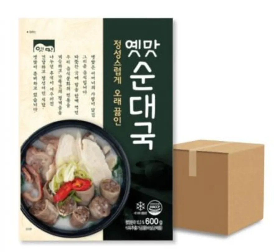 고향식품 옛맛 순대국 600g 1박스 25개 이미지